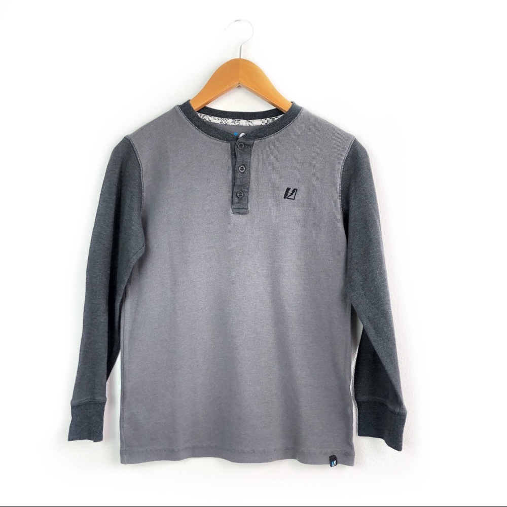 Amplify Boys Long Sleeve Henley Medium 10/12